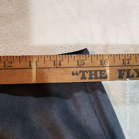 VTG Platinum By Dorothy Schoelen Two Tone Black Grey Mini Skirt Size 12 Made USA - Picture 7 of 8